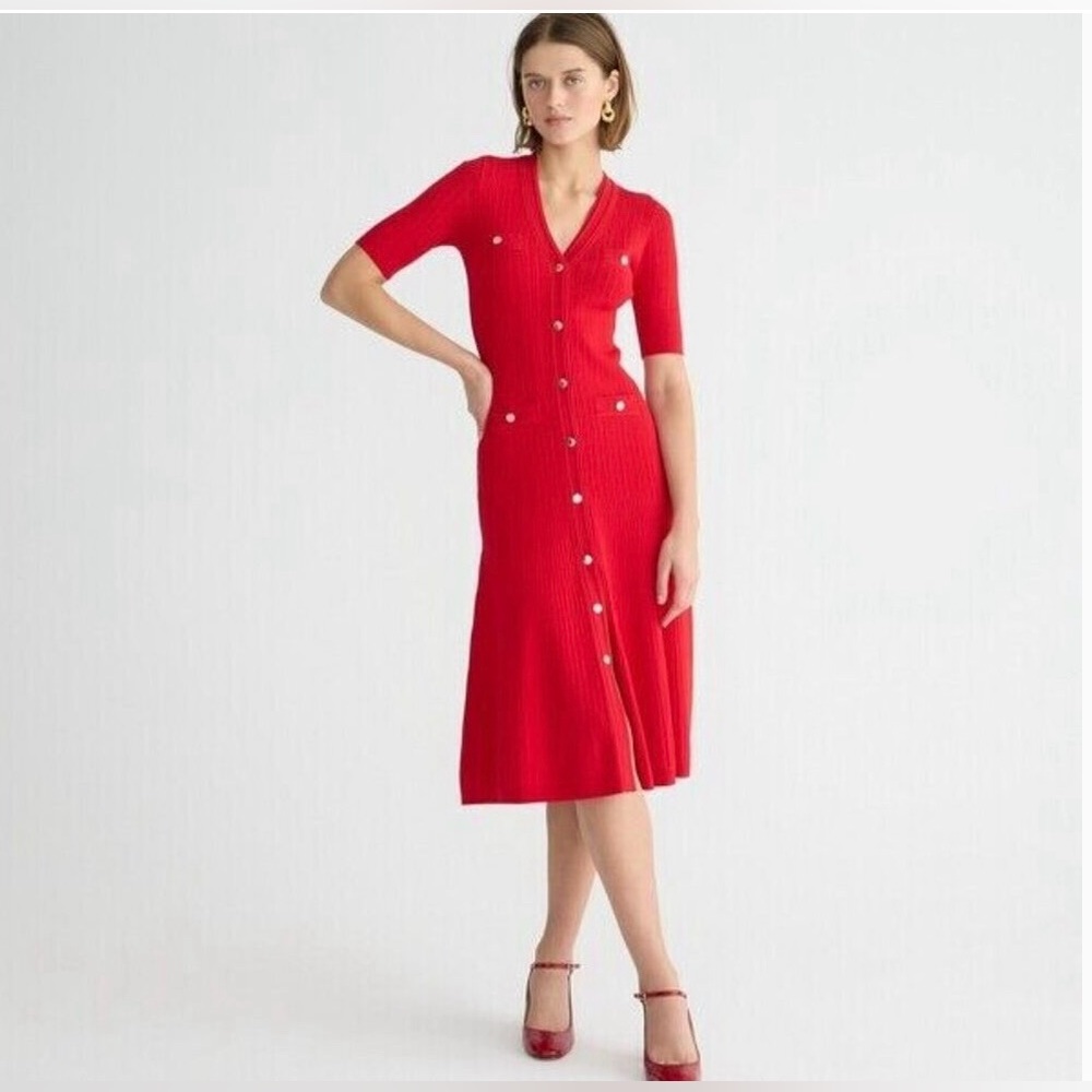J. Crew Button Up Sweater Dress - New Without Tags